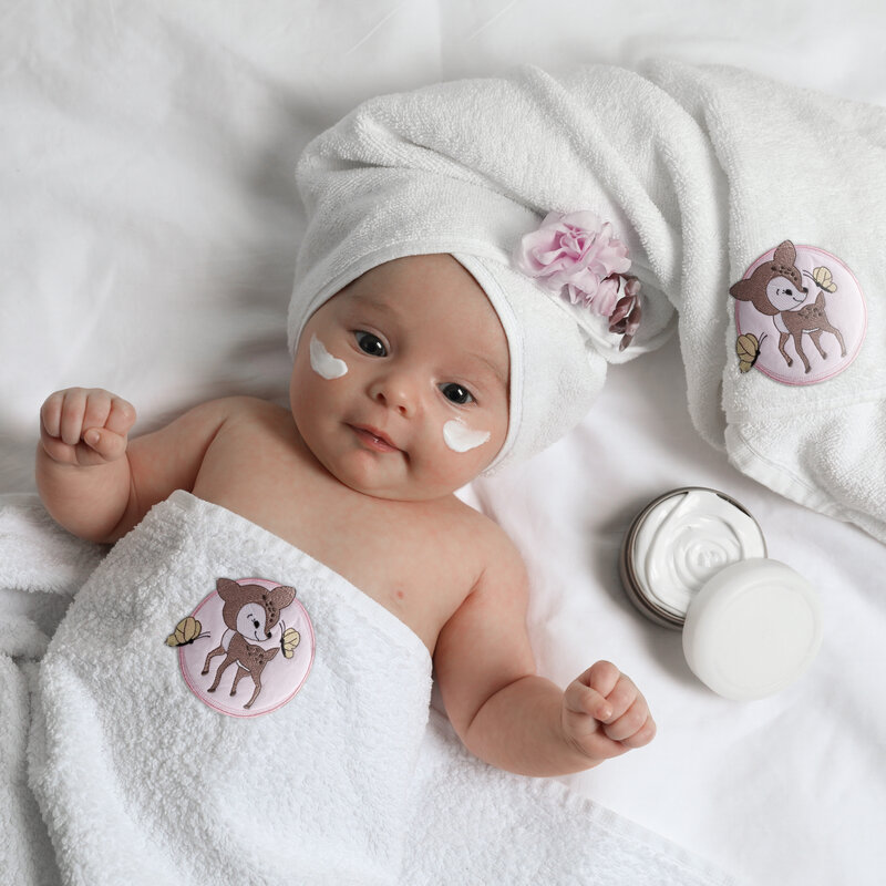 Ręcznik dziecięcy BABY52 biały 50 X 90 cm – miękki i delikatny