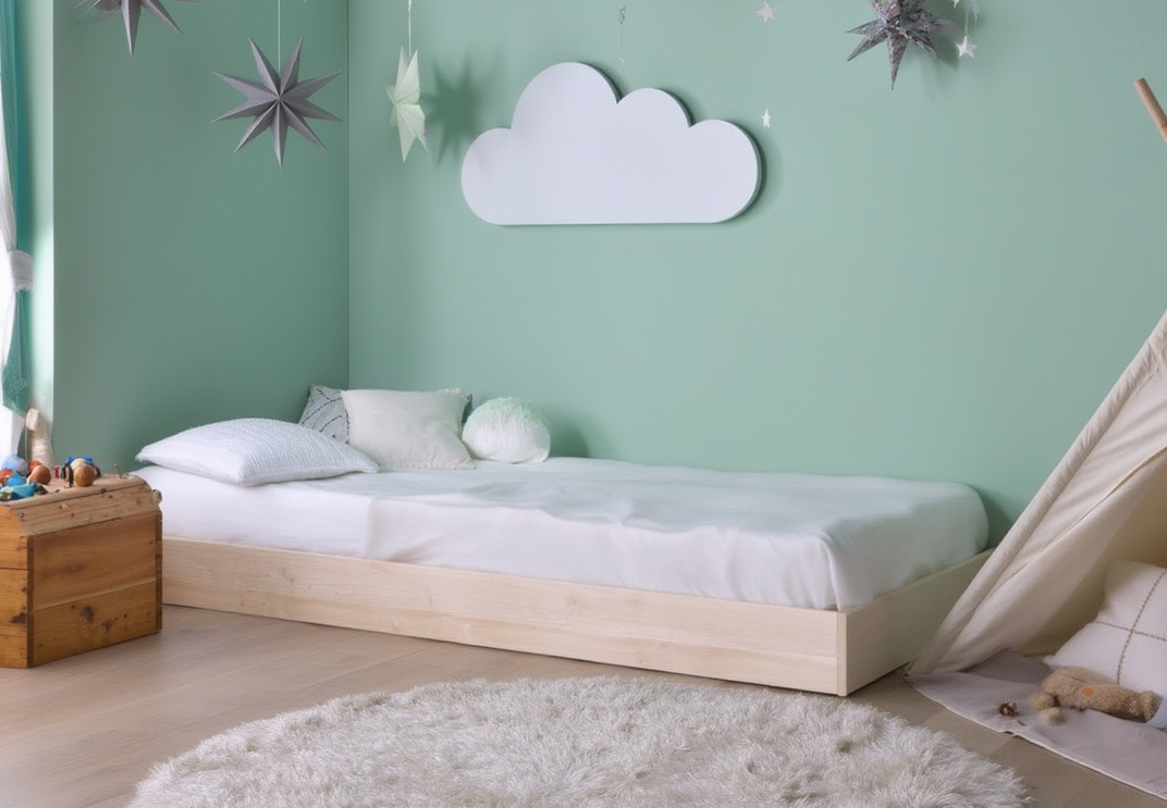 Łóżko Dziecięce Sofa Legs Basic - Minimalistyczne Łóżko Rosnące Przypodłogowe Na Nóżkach