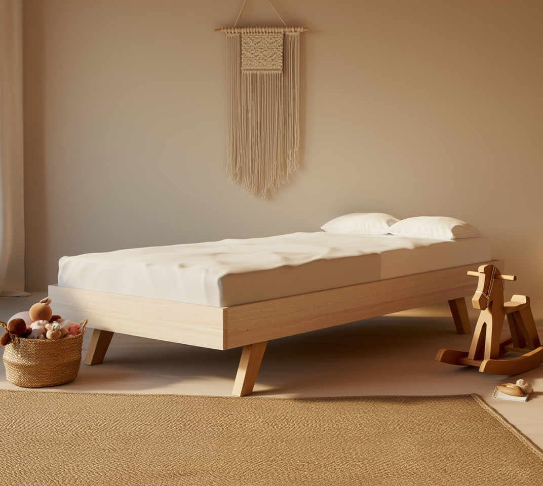 Łóżko Dziecięce Sofa Legs Basic - Minimalistyczne Łóżko Rosnące Przypodłogowe Na Nóżkach