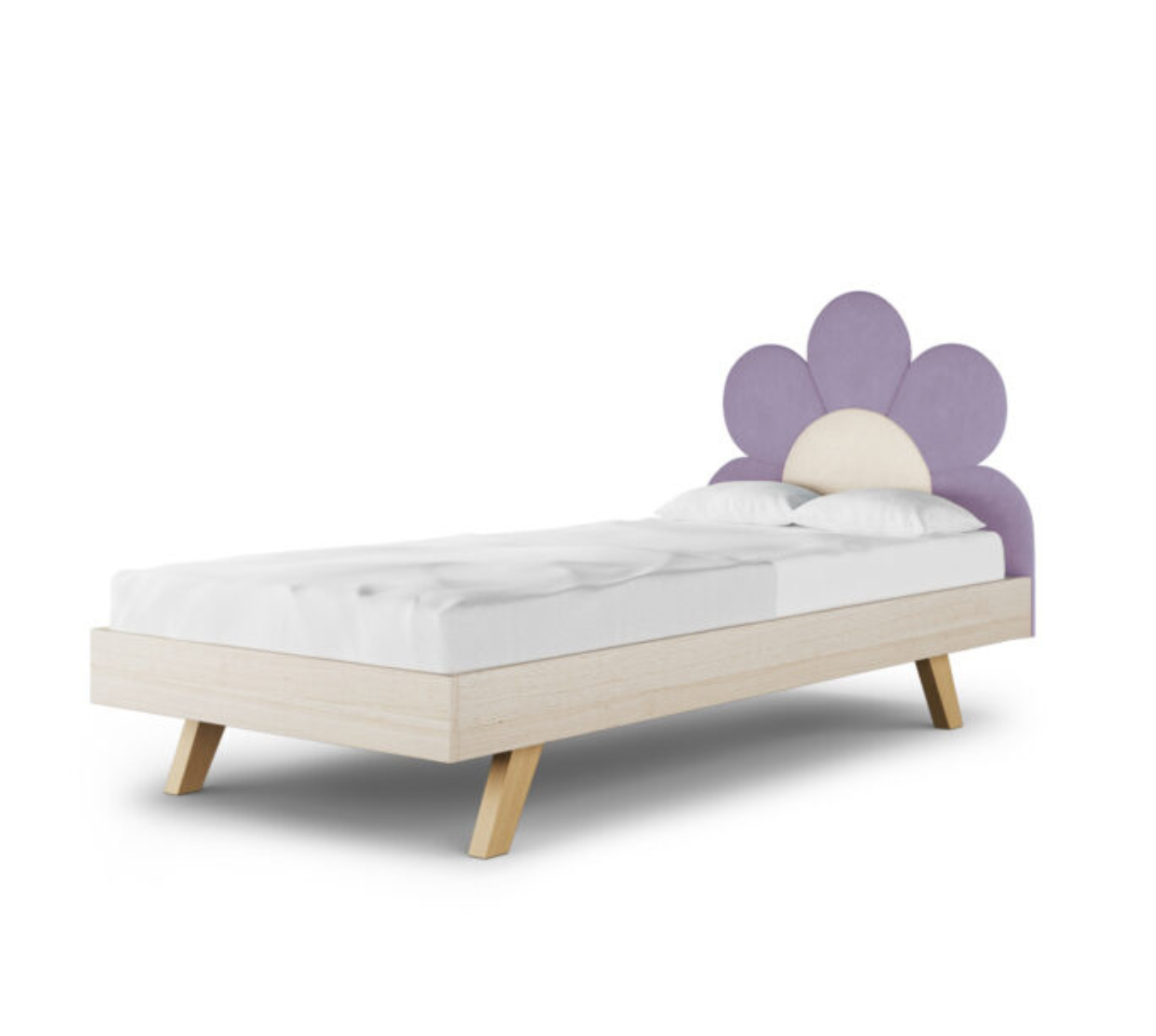 Łóżko Podłogowe Dziecięce Daisy Stokrotka Legs Basic - Kwiatowy Design Rośnie Razem z Dzieckiem