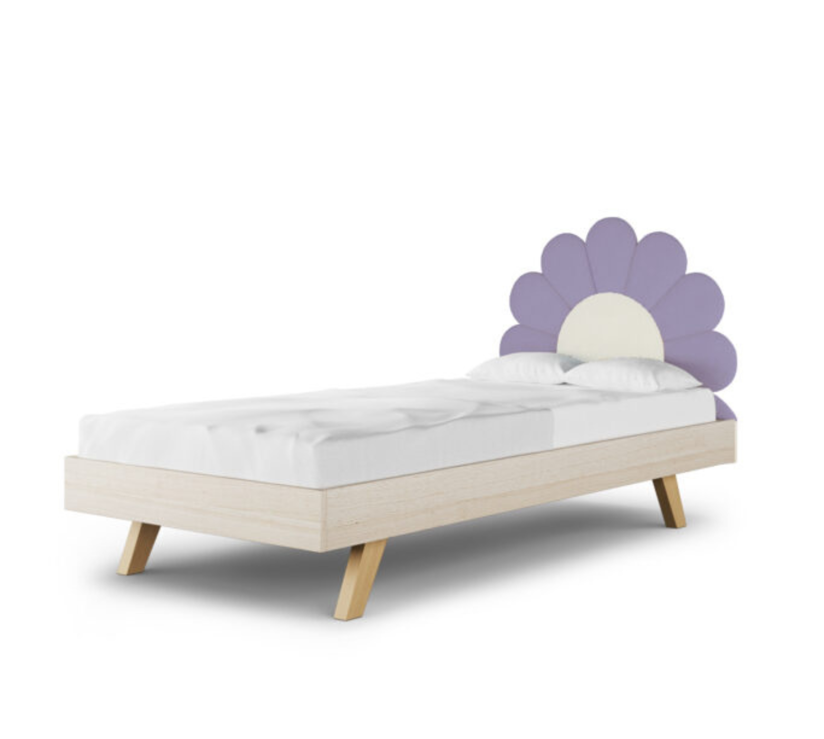 Łóżko Podłogowe Dziecięce Daisy Stokrotka Legs Basic - Kwiatowy Design Rośnie Razem z Dzieckiem