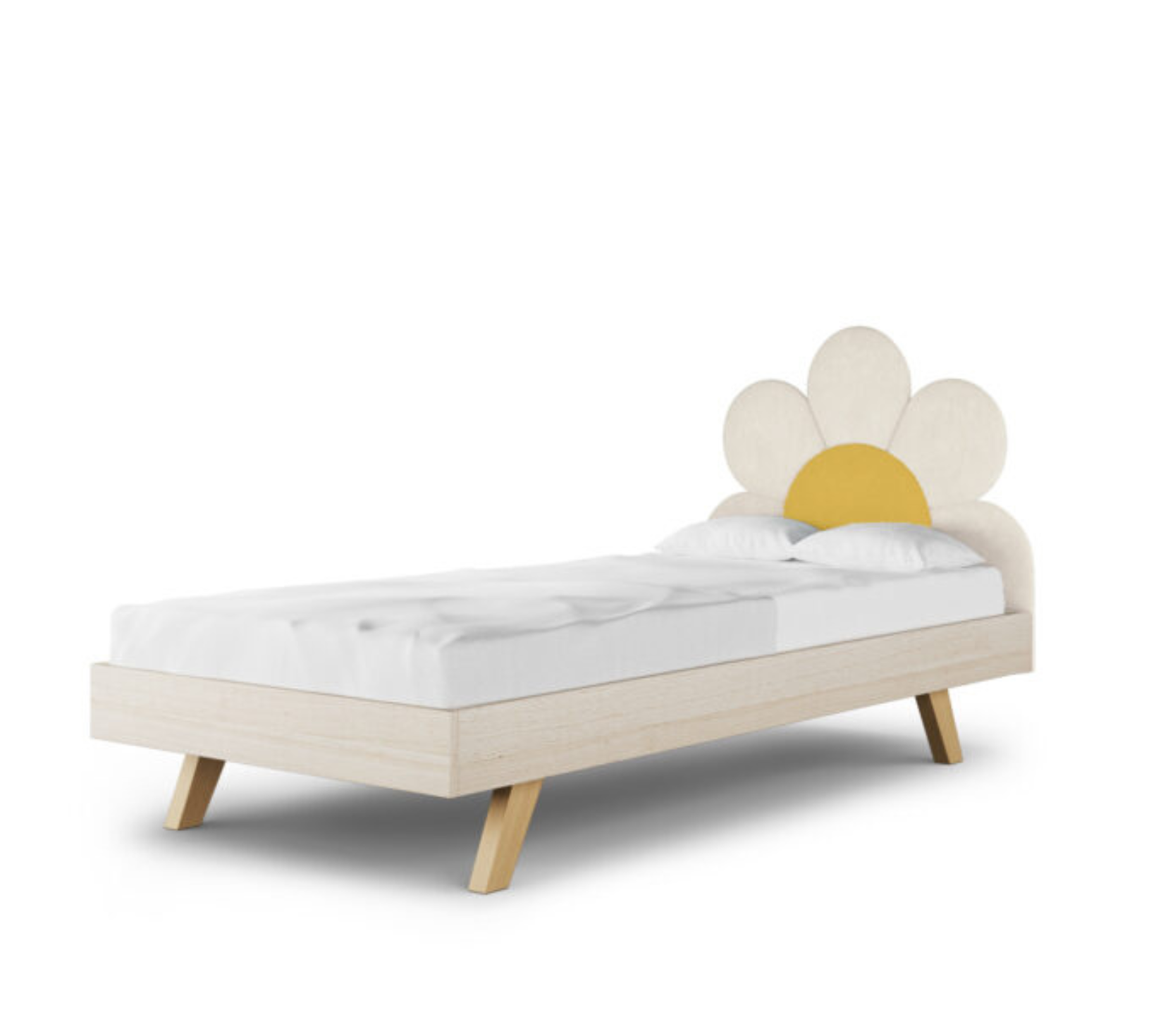 Łóżko Podłogowe Dziecięce Daisy Stokrotka Legs Basic - Kwiatowy Design Rośnie Razem z Dzieckiem