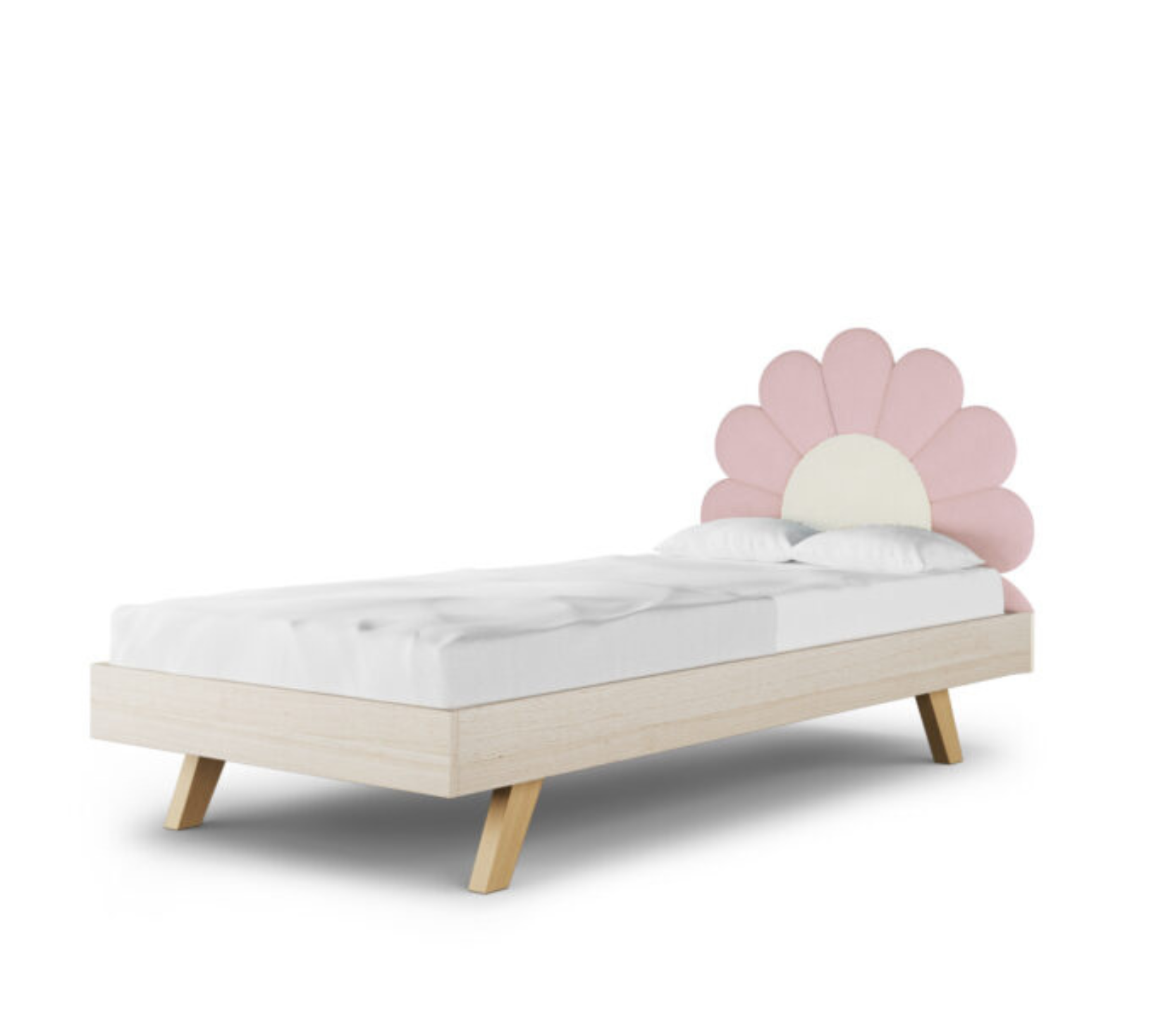 Łóżko Podłogowe Dziecięce Daisy Stokrotka Legs Basic - Kwiatowy Design Rośnie Razem z Dzieckiem