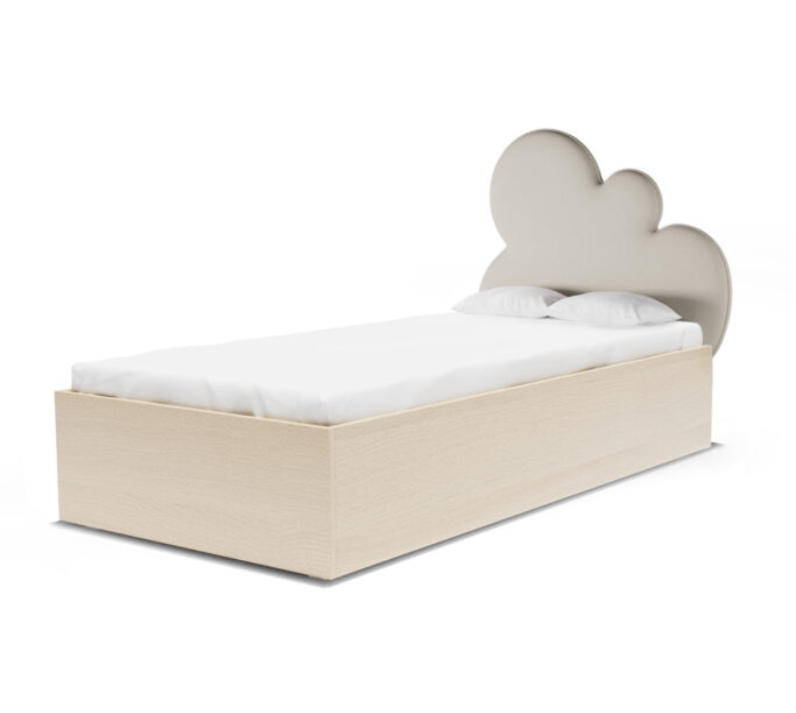 Łóżko Dziecięce Chmurka Cloud Box Basic - Gładka Rama i Pojemna Skrzynia na Pościel