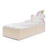 Łóżko Dziecięce Unicorn Box Basic - Łóżko Z Pojemnikiem I Zagłówkiem W Kształcie Jednorożca