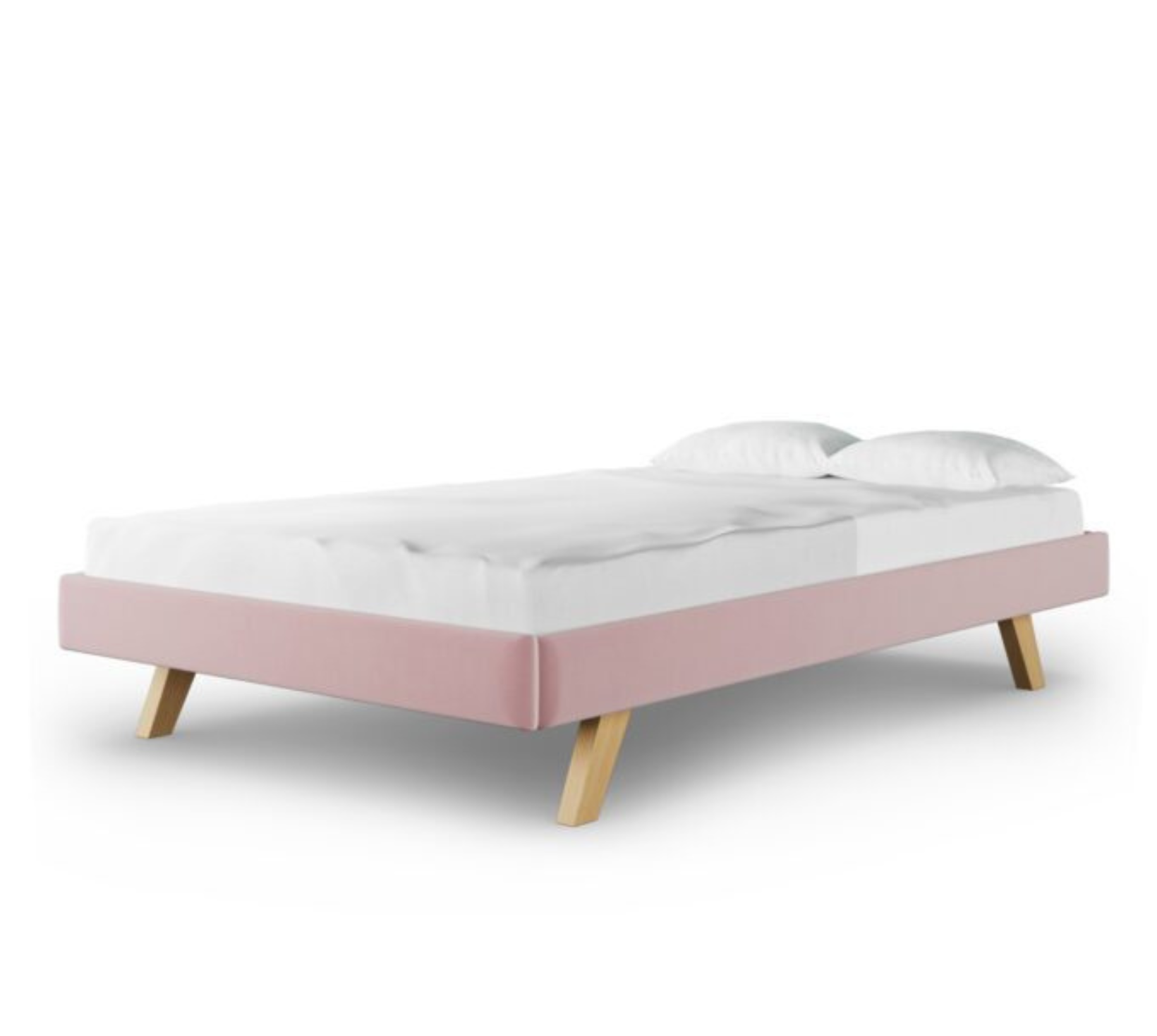 Łóżko Dziecięce Sofa Legs Texti - Minimalistyczne Tapicerowane Łóżko Rosnące Przypodłogowe Na Nóżkach