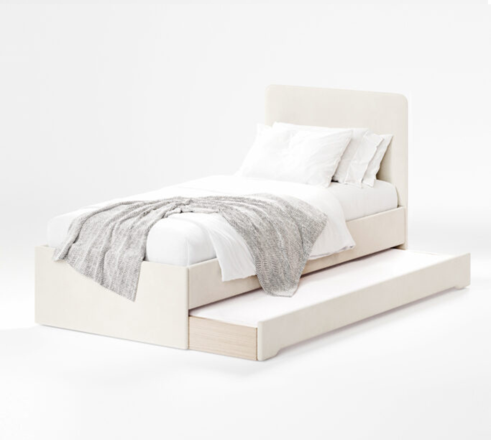 Łóżko Dziecięce Double Bed Redu - Podwójne Łóżko Tapicerowane Z Wysuwaną Szufladą Spania