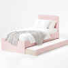 Łóżko Dziecięce Double Bed Stitch - Podwójne Łóżko Tapicerowane Z Wysuwaną Szufladą Spania