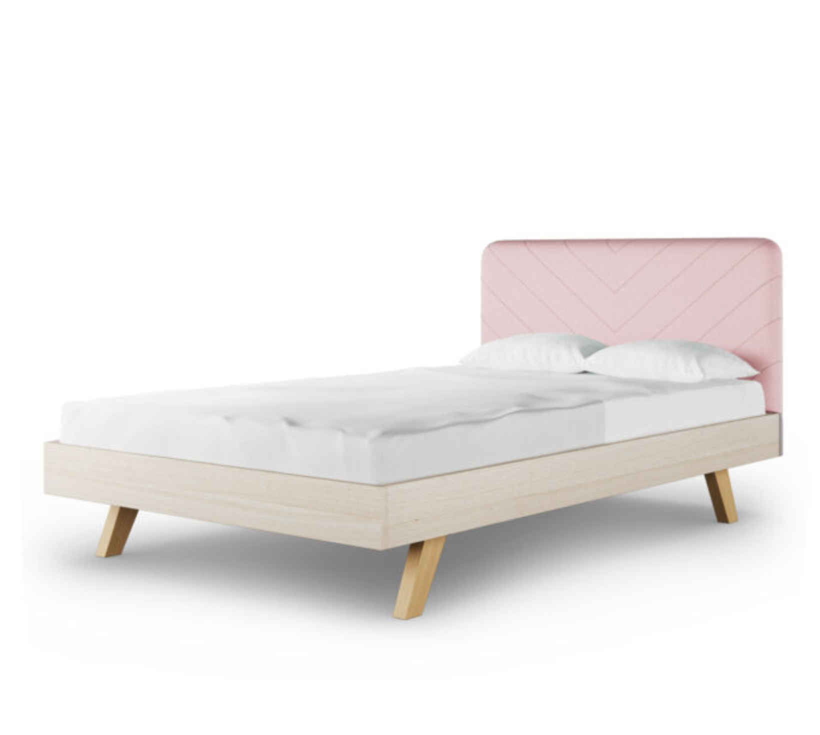 Rosnące Łóżko Dziecięce Stitch Jodełka Legs Basic - Skandynawski Styl
