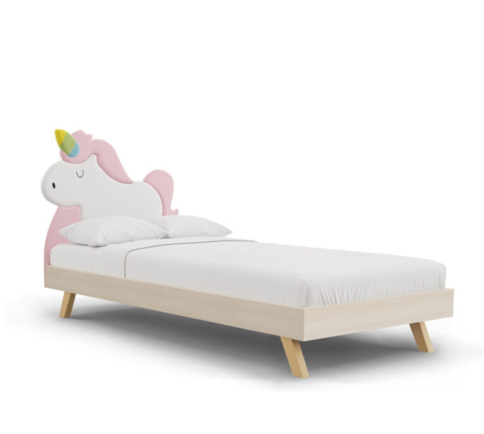 Łóżko Dziecięce Unicorn Legs Basic - Rosnące Łóżko Z Zagłówkiem W Kształcie Jednorożca