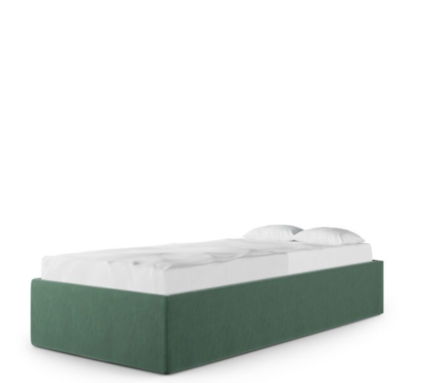 Łóżko Dziecięce Sofa Box Texti - Minimalistyczne Tapicerowane Łóżko Z Pojemnikiem Bez Zagłówka