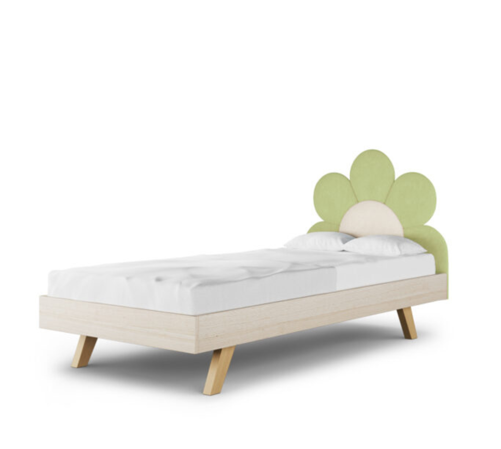 Łóżko Podłogowe Dziecięce Daisy Stokrotka Legs Basic - Kwiatowy Design Rośnie Razem z Dzieckiem