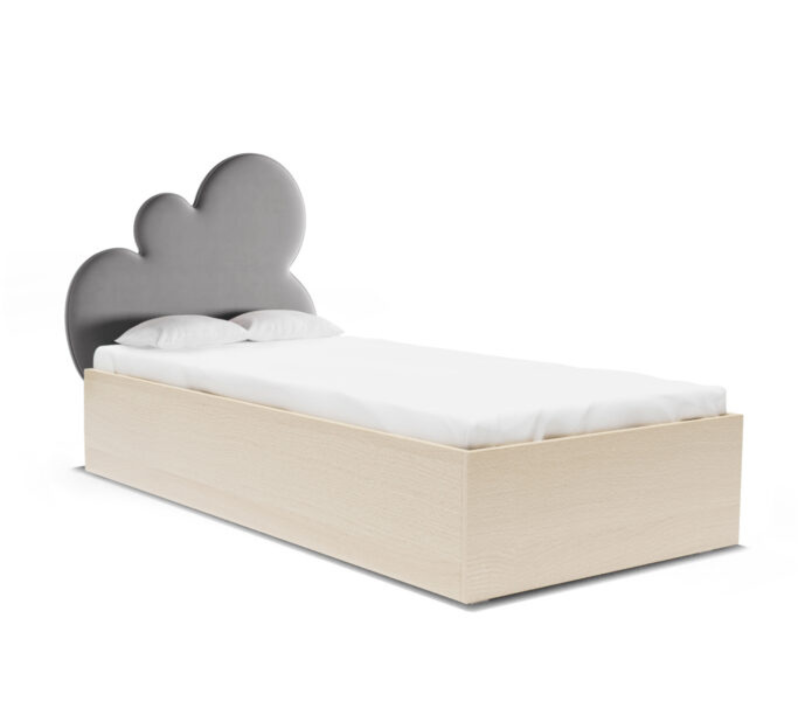 Łóżko Dziecięce Chmurka Cloud Box Basic - Gładka Rama i Pojemna Skrzynia na Pościel
