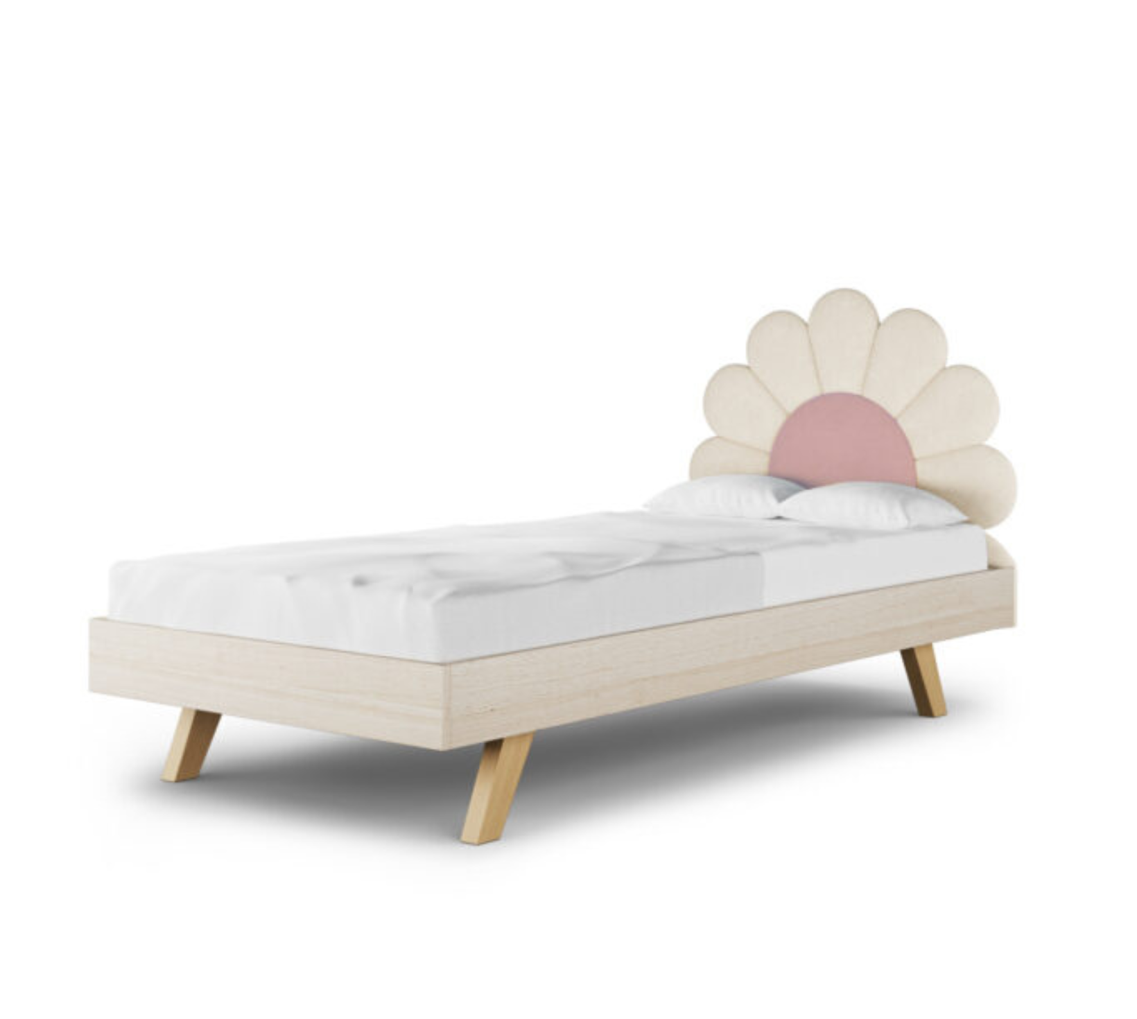 Łóżko Podłogowe Dziecięce Daisy Stokrotka Legs Basic - Kwiatowy Design Rośnie Razem z Dzieckiem