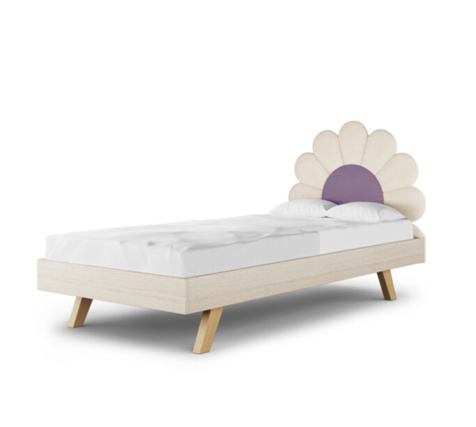 Łóżko Podłogowe Dziecięce Daisy Stokrotka Legs Basic - Kwiatowy Design Rośnie Razem z Dzieckiem