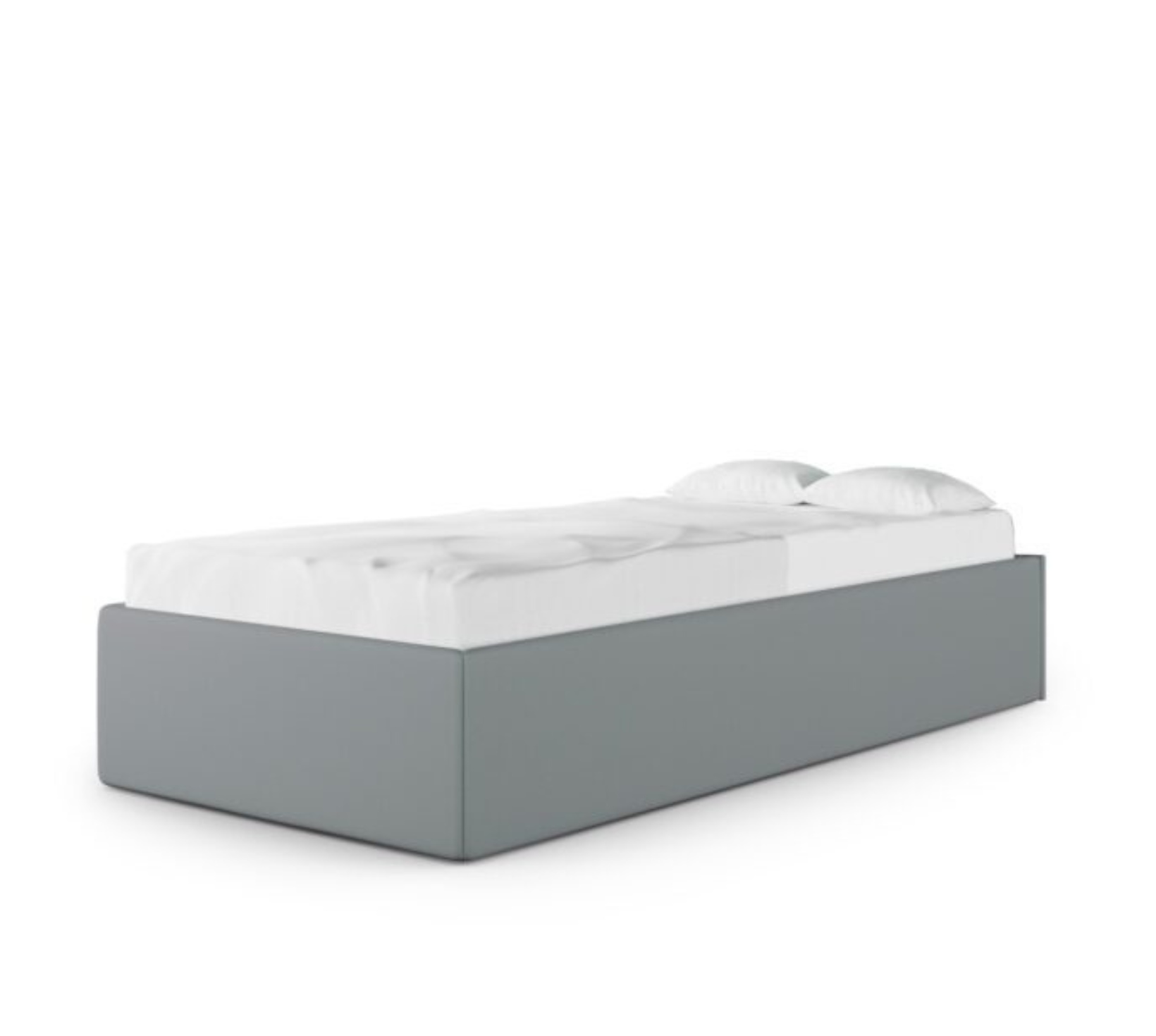 Łóżko Dziecięce Sofa Box Texti - Minimalistyczne Tapicerowane Łóżko Z Pojemnikiem Bez Zagłówka