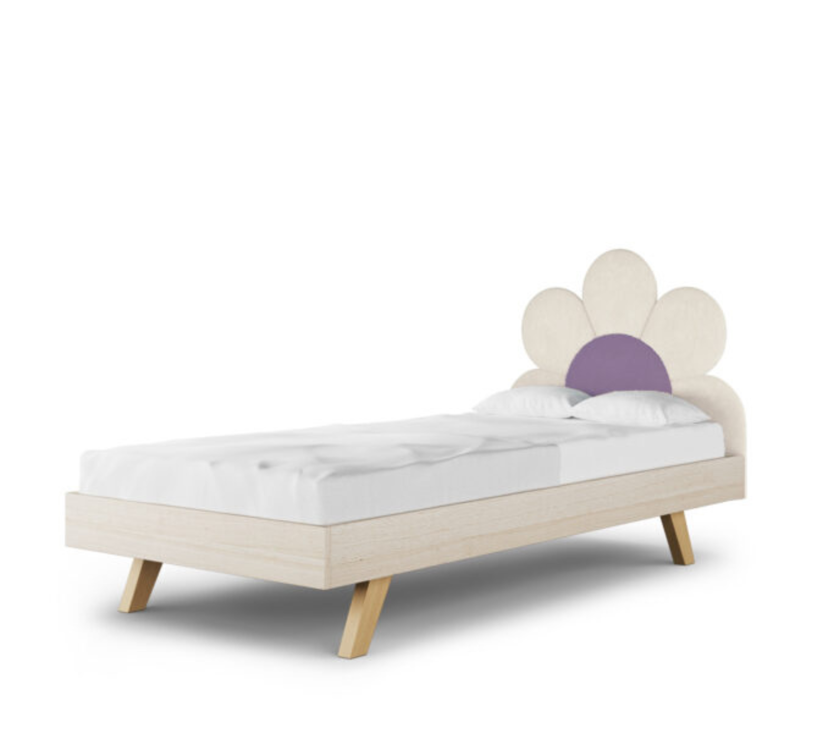 Łóżko Podłogowe Dziecięce Daisy Stokrotka Legs Basic - Kwiatowy Design Rośnie Razem z Dzieckiem