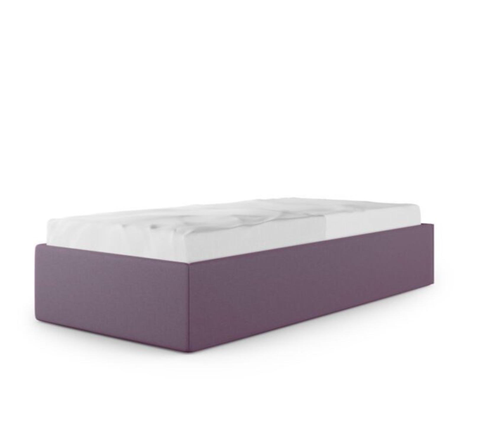 Łóżko Dziecięce Sofa Box Texti - Minimalistyczne Tapicerowane Łóżko Z Pojemnikiem Bez Zagłówka