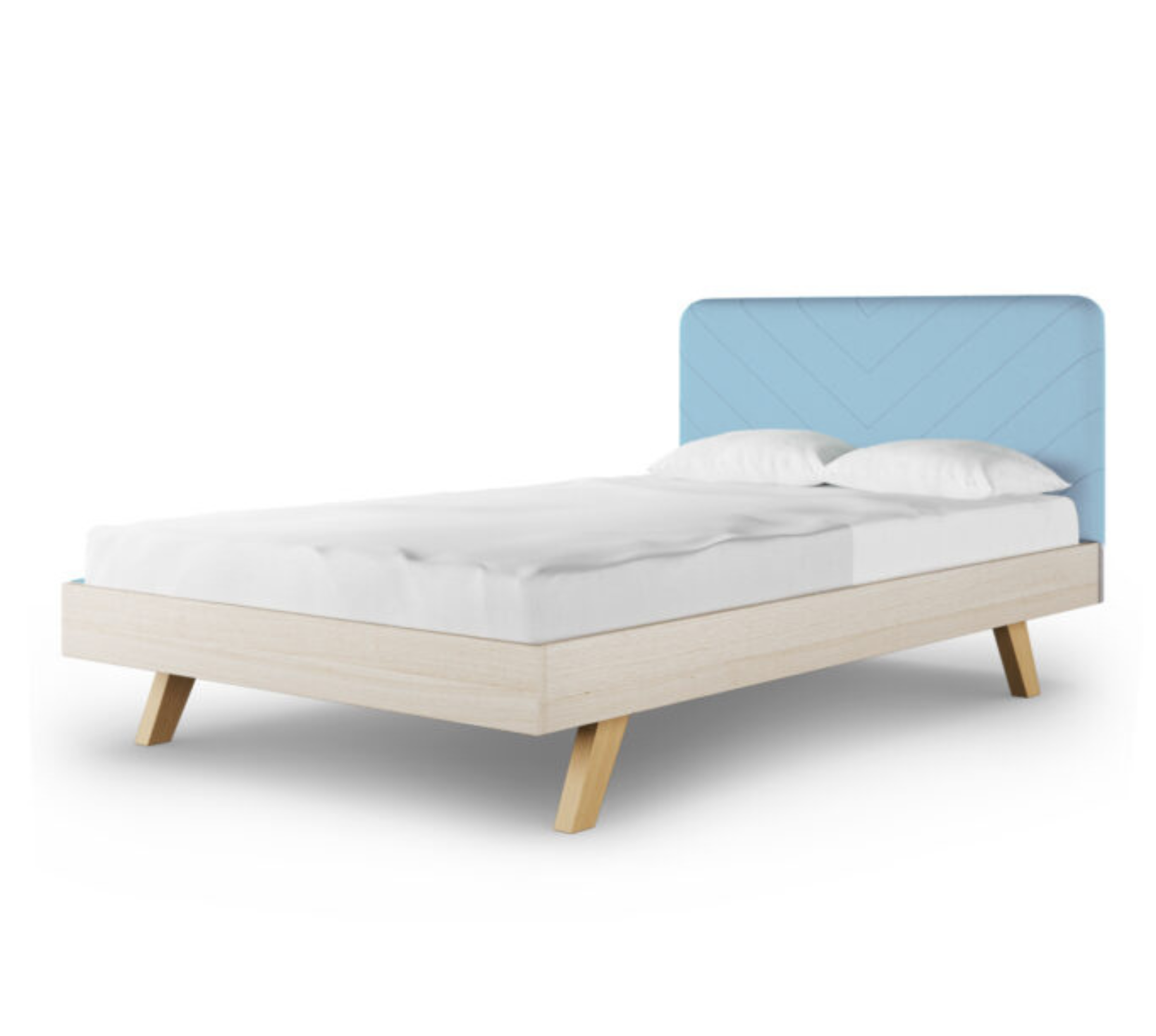 Rosnące Łóżko Dziecięce Stitch Jodełka Legs Basic - Skandynawski Styl
