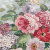Poszewka gobelinowa Kwiaty popielata 45X45 – trwała dekoracja