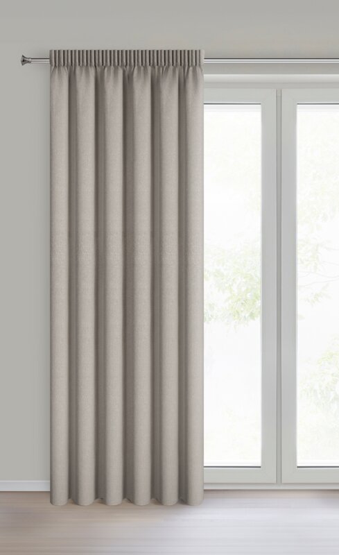Zasłona gotowa Zoey ciemnobeżowa 140 X 270 cm – 100% zaciemnienia