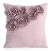 Poszewka Flores 7 różowa 45 x 45 cm – z różami 3D