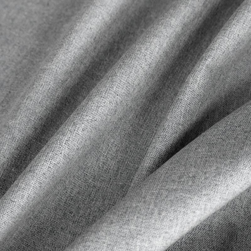 Zasłona gotowa Zoey srebrna 140 X 270 CM – 100% zaciemniająca