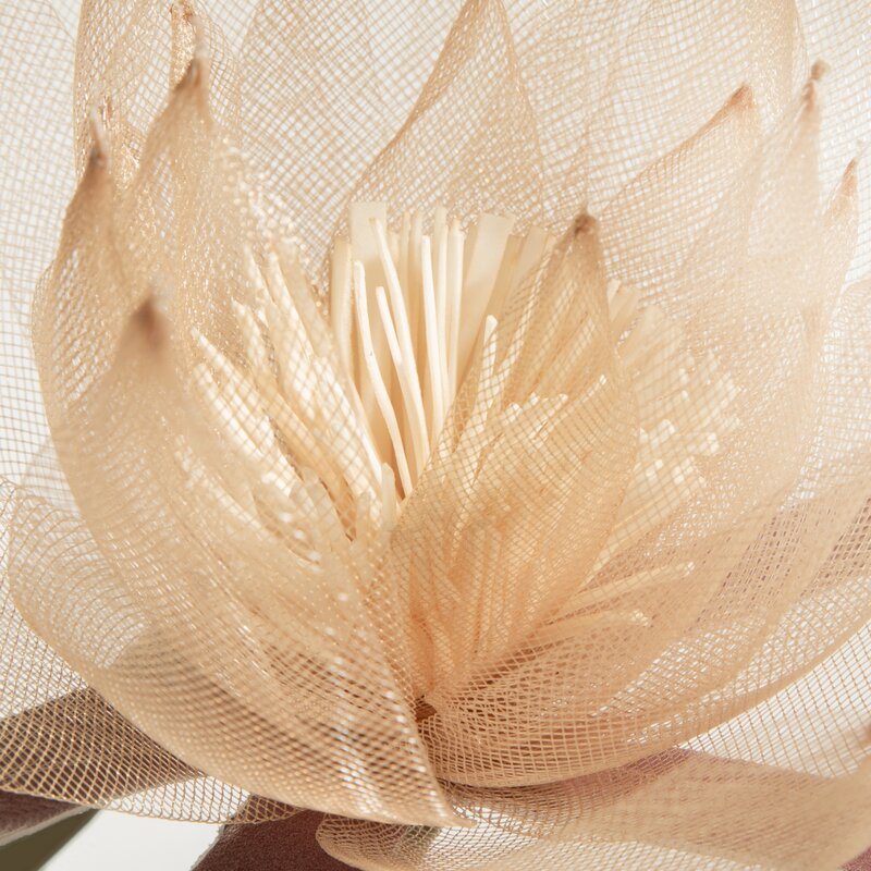 KWIAT ORGANZA 2 O 35 X 90 CM JASNOBEŻOWY