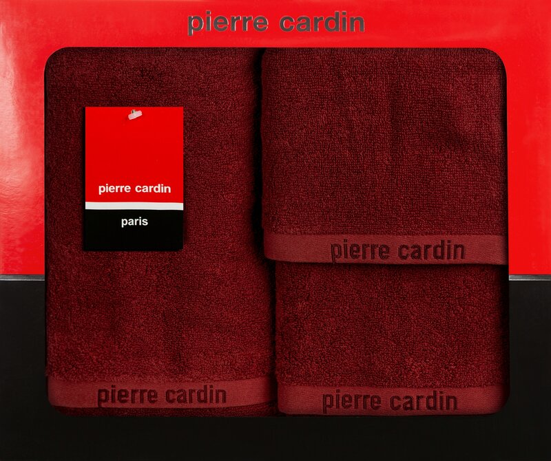 Komplet ręczników 3 szt. Pierre Cardin EVI ceglasty 30x50 cm, 50x90 cm, 70x140 cm – delikatny dla skóry