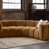 Półokrągła sofa modułowa tapicerowana Arand RL+RP