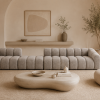 Sofa Tapicerowana Modułowa Arand Line SL+P+S+SP - Duża Kanapa 410 cm z Komfortowym Podłokietnikiem
