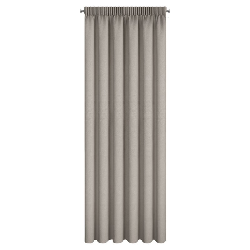 Zasłona gotowa Zoey ciemnobeżowa 140 X 270 cm – 100% zaciemnienia
