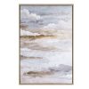 Obraz ręcznie malowany jasnoniebieski 60 X 90 cm – subtelna dekoracja