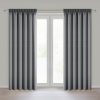 Zasłona gotowa Zoey srebrna 140 X 270 CM – 100% zaciemniająca