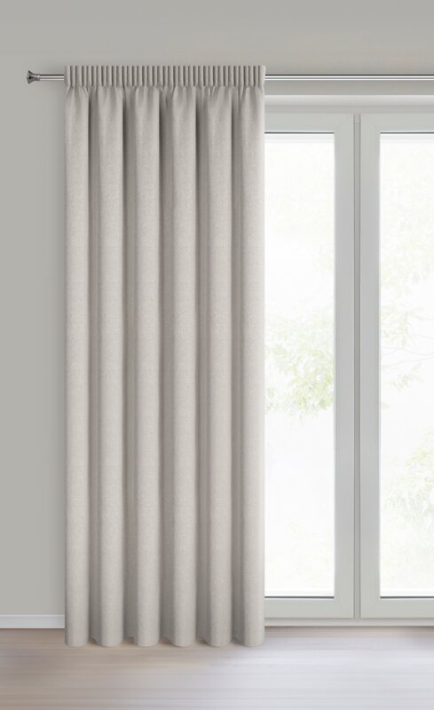 Zasłona gotowa Zoey beżowa 140 X 270 CM – 100% zaciemnienia