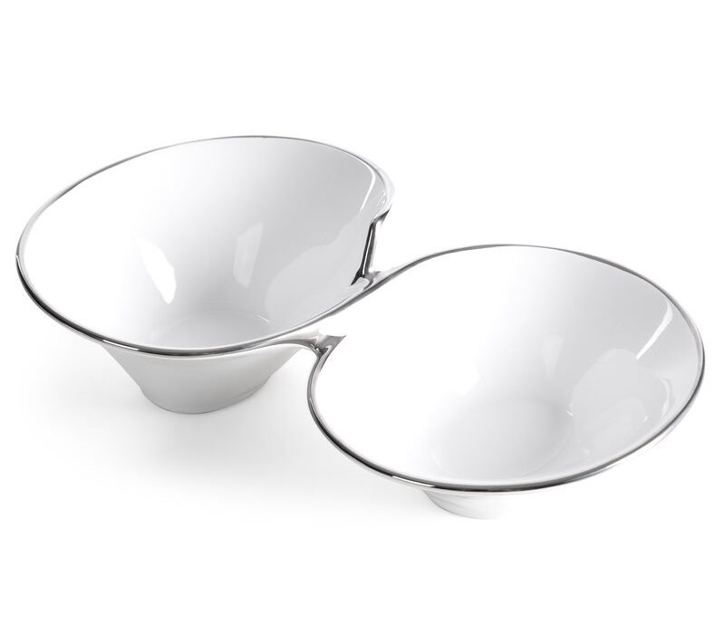 Misa ceramiczna dekoracyjna Elene biała 28 X 16 X 7 CM – do serwowania i ozdoby