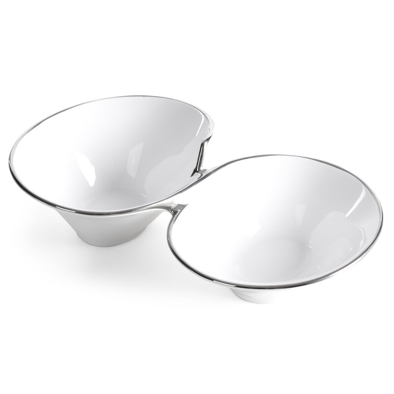Misa ceramiczna dekoracyjna Elene biała 28 X 16 X 7 CM – do serwowania i ozdoby