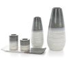 Wazon ceramiczny Viki biały O 13 x 30 cm – na stół i komodę