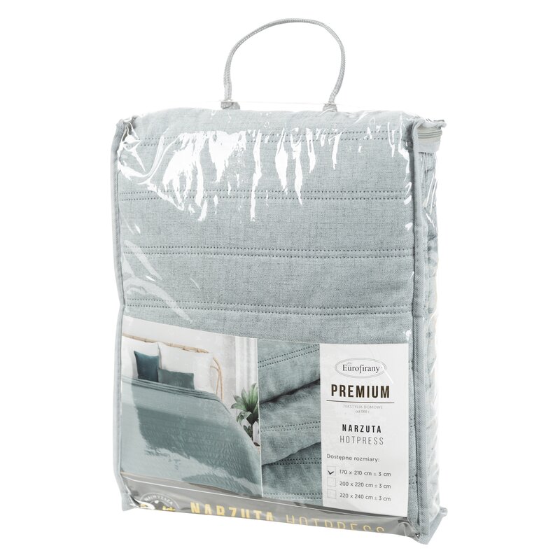 Narzuta Selen szałwiowa 210 X 170 CM – imitacja lnu
