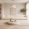 Nowoczesna pikowana sofa modułowa tapicerowana Arand SL+P+S+SP