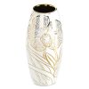 Wazon ceramiczny Glen biały O 14 X 30 CM – na kwiaty i dekoracje