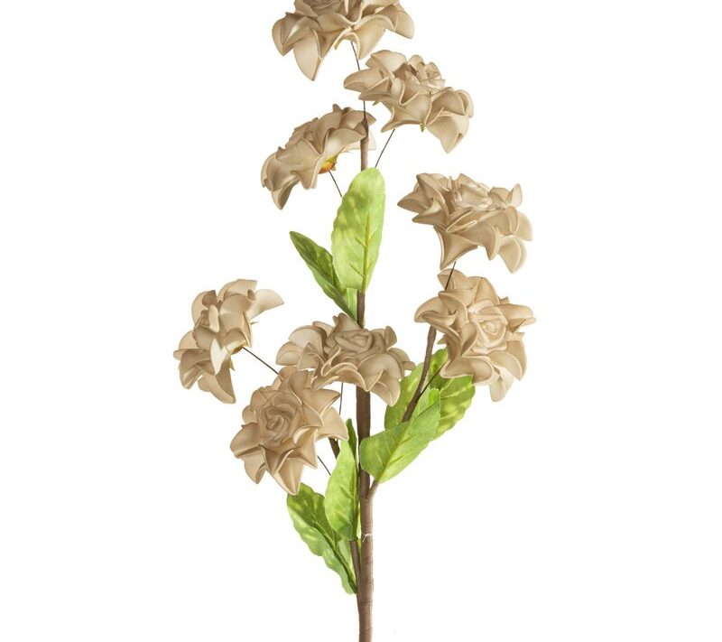 Kwiat dekoracyjny Flore ciemnobeżowy O 20 X 65 CM – dla naturalnej atmosfery