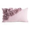 Poszewka Flores 7 zielona 45 X 45 cm – z aplikacją róż