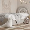 Łóżko Dziecięce Tęcza Double Bed - Podwójne Łóżko Tapicerowane Z Wysuwaną Szufladą Spania
