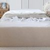 Łóżko Dziecięce Sofa Box Texti - Minimalistyczne Tapicerowane Łóżko Z Pojemnikiem Bez Zagłówka