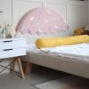 Łóżko Dziecięce Confetti Legs Texti - Rosnące Łóżko Przypodłogowe Z Tapicerowaną Ramą I Motywem Lodowego Deseru