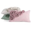 Poszewka Flores 7 zielona 30 X 50 cm – z trójwymiarowymi różami