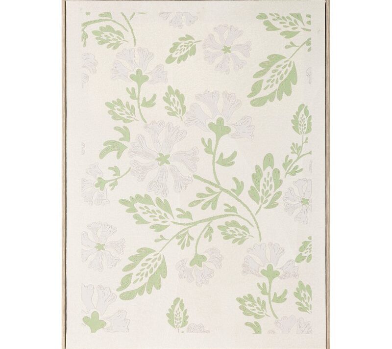Obraz ręcznie malowany kwiatowy kremowy 45 X 60 CM – dla spokojnego wnętrza