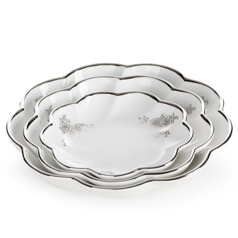 Patera ceramiczna Elsa (03) biała O 20 X 4 cm – na owoce i dekoracje