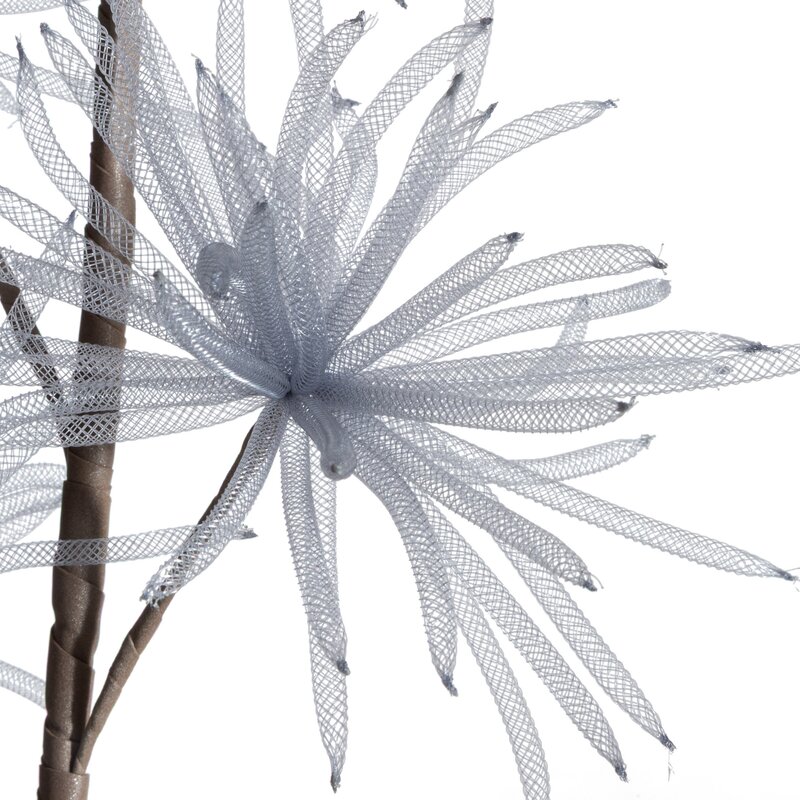 Kwiat organza 5 popielaty O 20 X 80 CM – wyszukany akcent do wnętrz